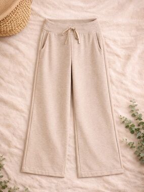 Travis Mathew Save The Day Pant - Wide Leg Drawstring Pants - Beige